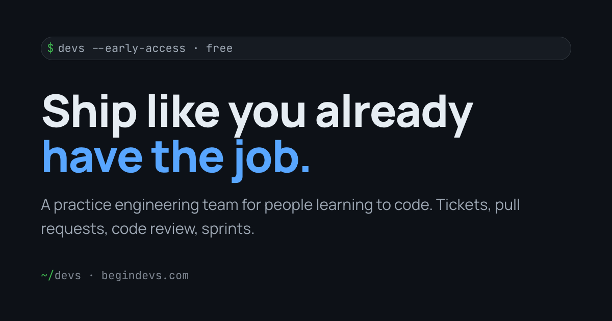 DEVS — Practice Code Review, Pull Requests, and Sprint Workflows
